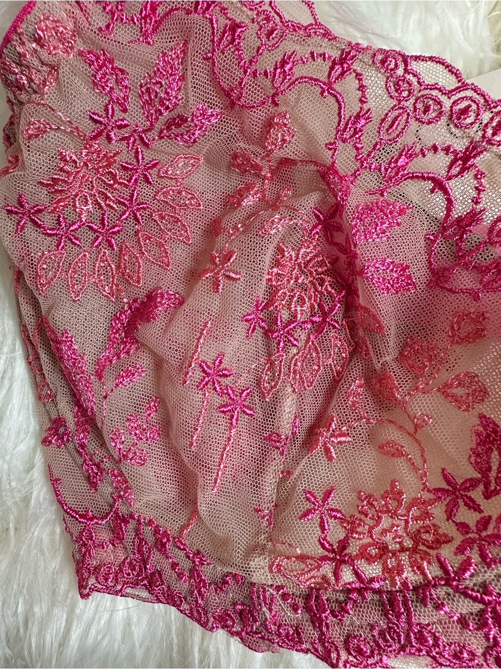 NWT Cosabella Ushuaya Molded Underwire Bra 32F Flori Pink Italian Lace USHAA1121 - Picture 5 of 7